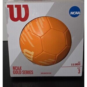 Wilson NCAA Gold Series Avid Match Play Size 3 Bright Orange Soccer Ball Youth